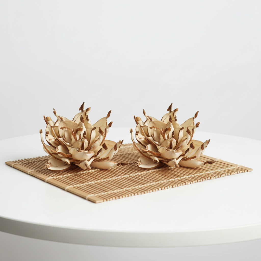 Shola květ Spike – přírodní dekorace v hnědo-smetanové barvě